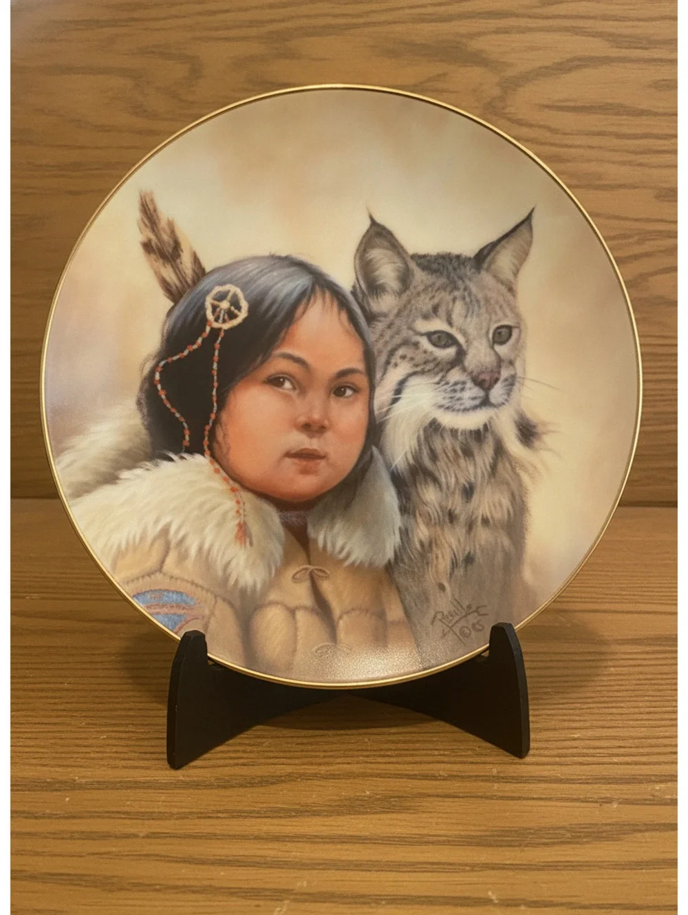 Ardalt Porcelain Collector Plate Winter Scouts by Perillo Signature 1985